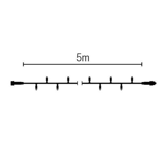 ストリングスライト50-5m 透明コード 白色