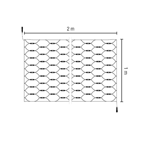 メッシュライト96 黒コード (電球色)