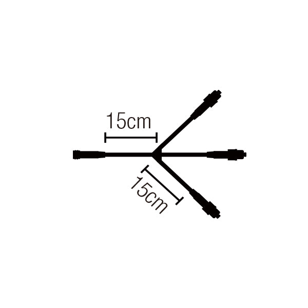 クイックフィックス 3分岐 40cm 黒コード