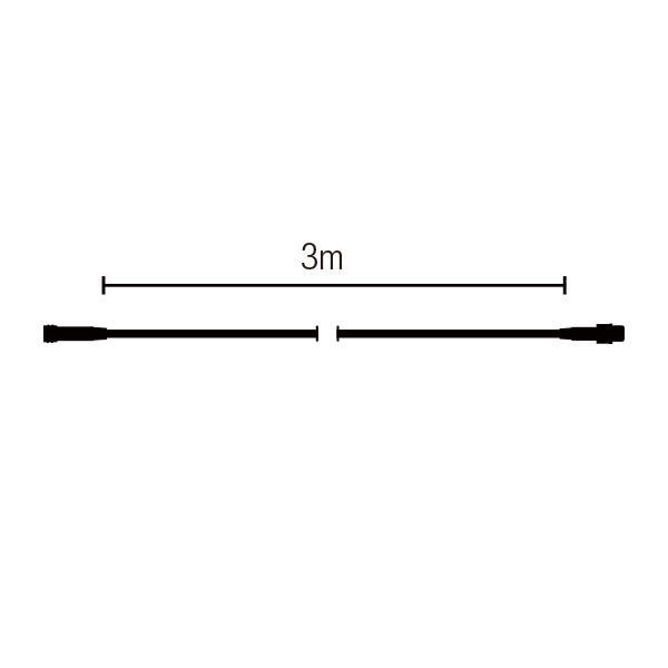 クイックフィックス 延長コード 3m 黒コード